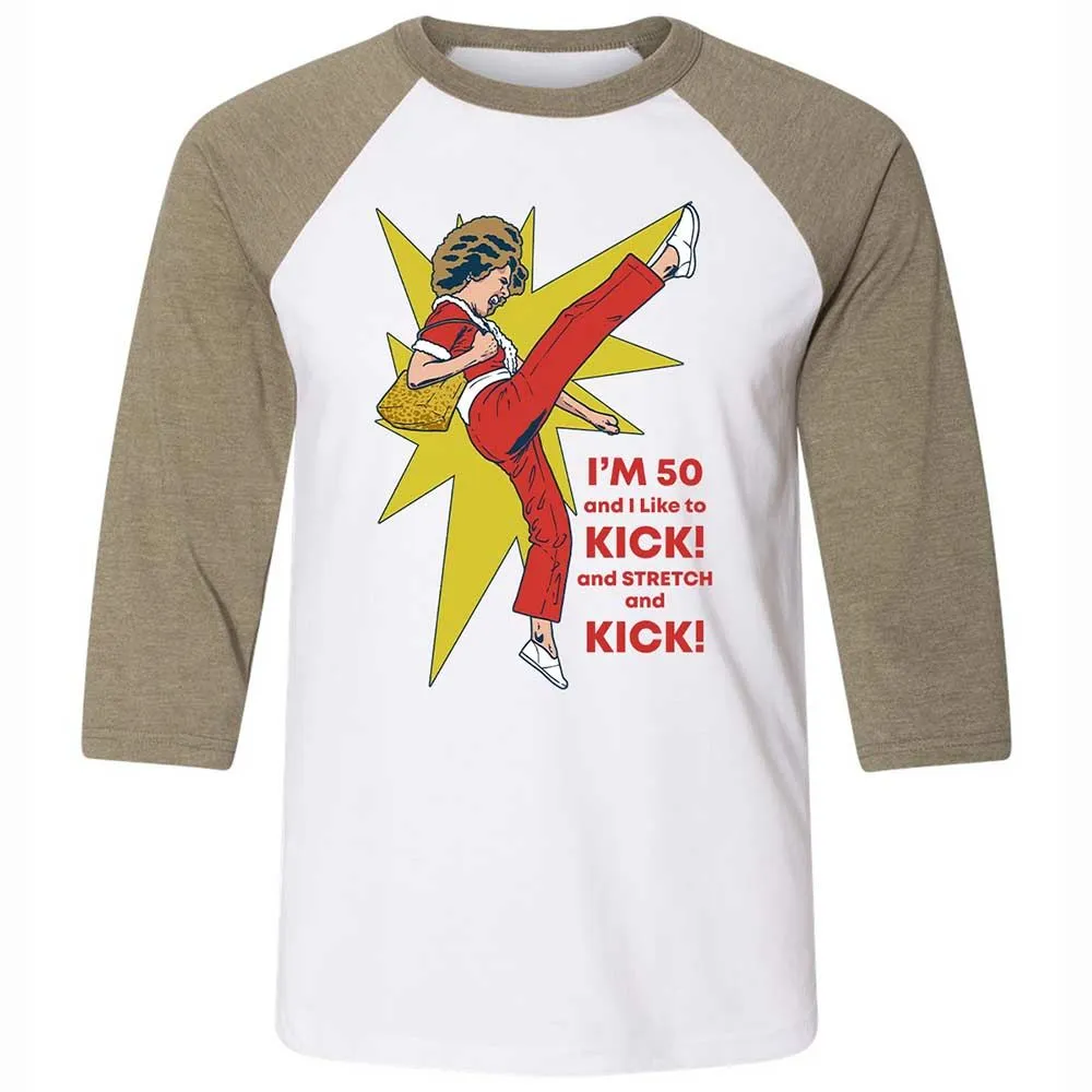 Unisex 3/4 Baseball Tee - 2H5CEKH7 - White/Heather Olive - 4