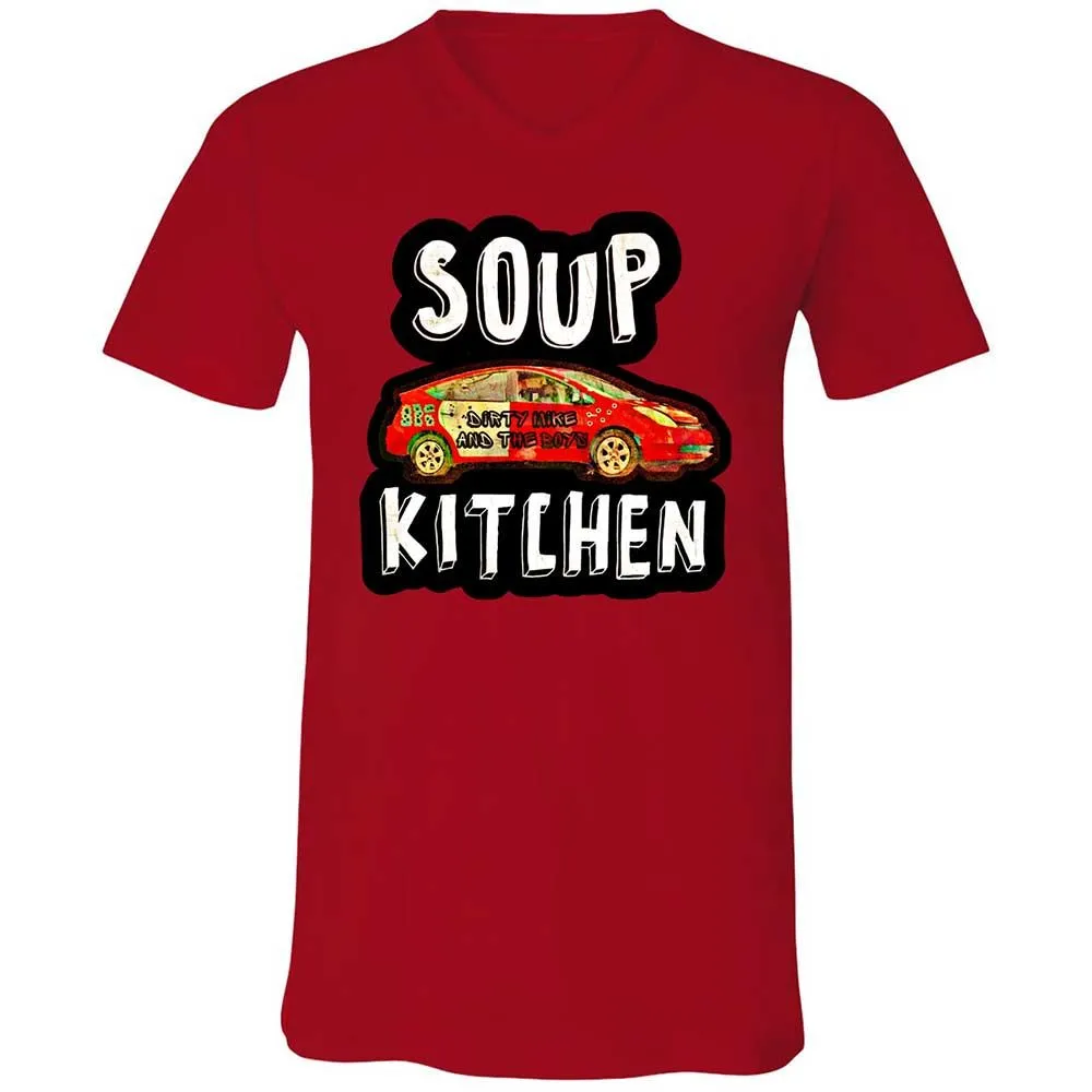 Unisex V-Neck T-Shirt - MDXM59V8 - Red - 5