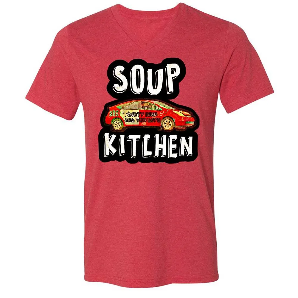 Unisex V-Neck T-Shirt - MDXM59V8 - Heather Red - 6