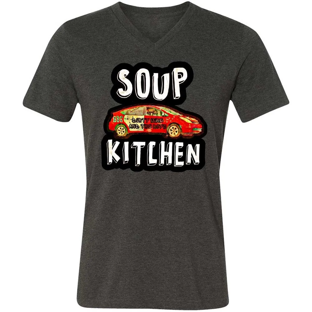 Unisex V-Neck T-Shirt - MDXM59V8 - Dark Grey Heather - 8