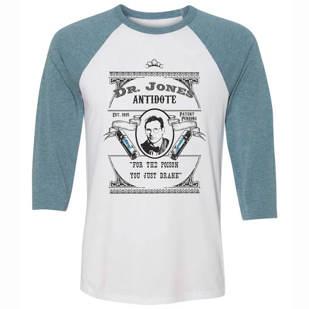 Unisex 3/4 Baseball Tee - 98W2K8HK - White/Denim - 3