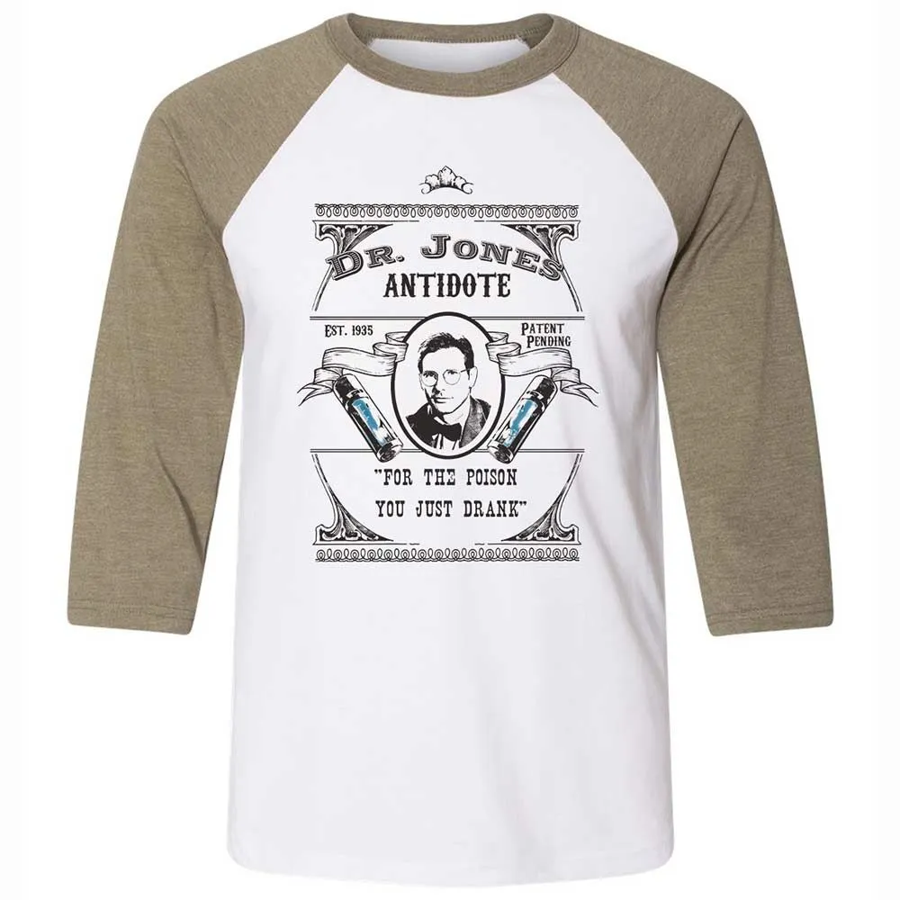 Unisex 3/4 Baseball Tee - 98W2K8HK - White/Heather Olive - 4