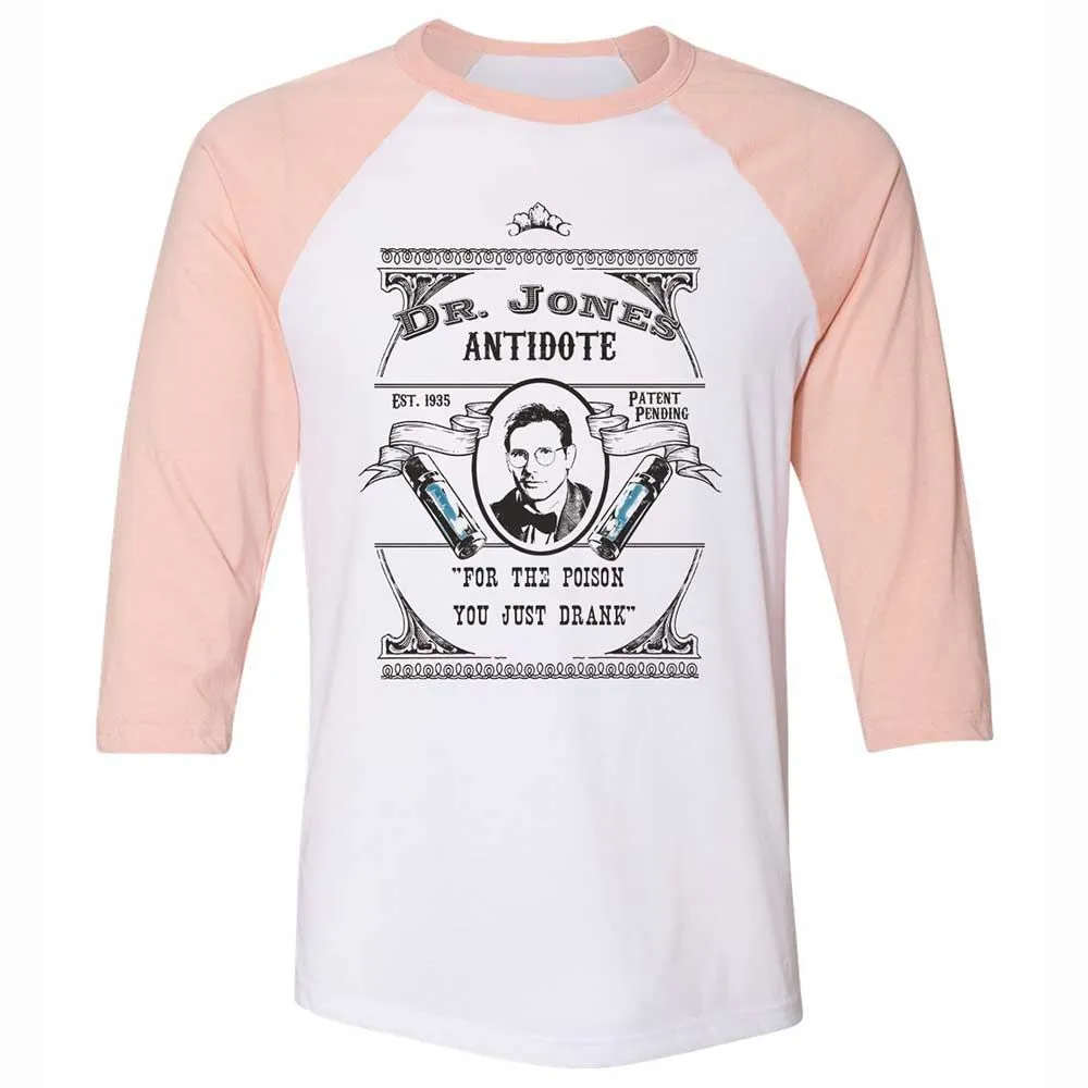 Unisex 3/4 Baseball Tee - 98W2K8HK - White/Heather Peach - 5