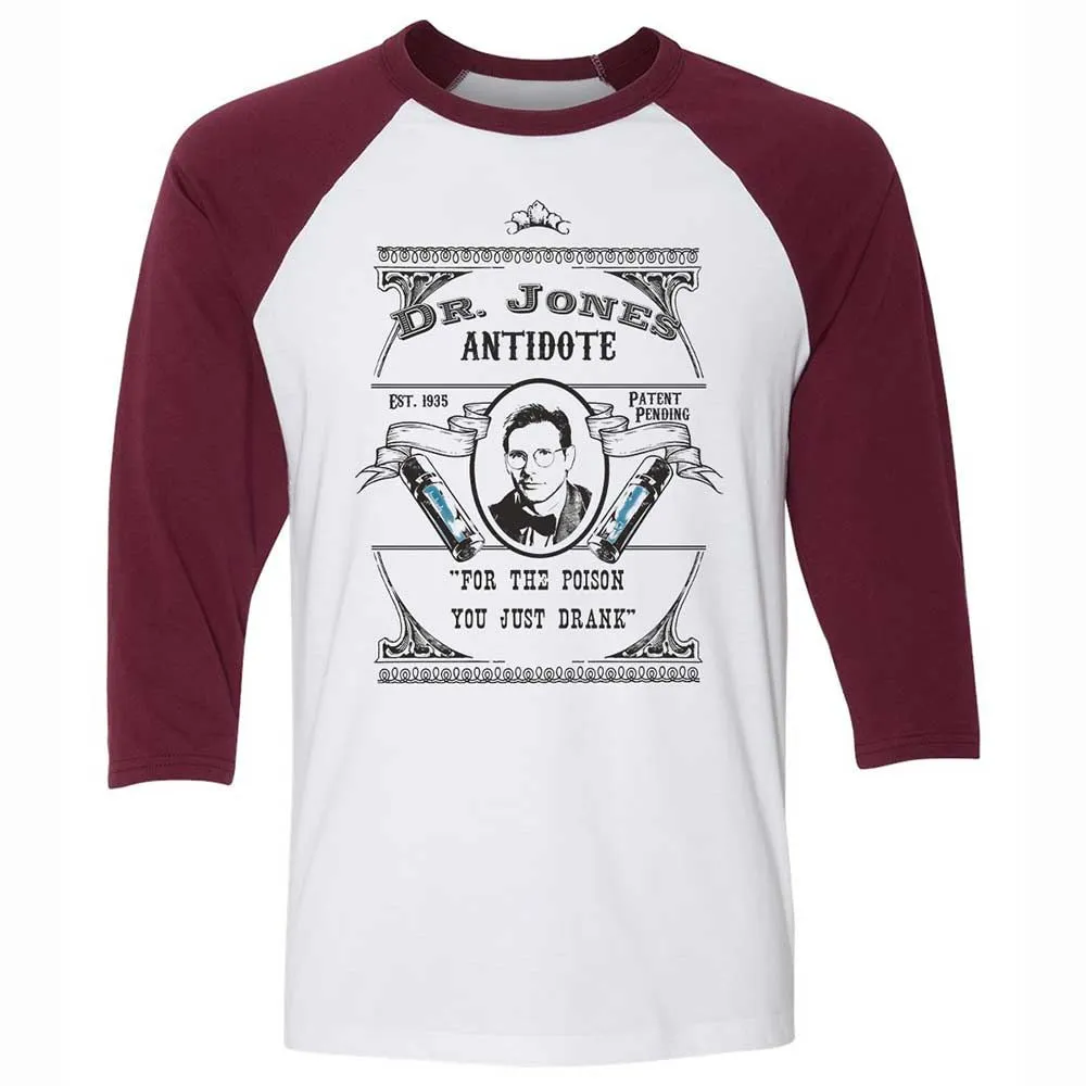 Unisex 3/4 Baseball Tee - 98W2K8HK - White/Maroon - 7
