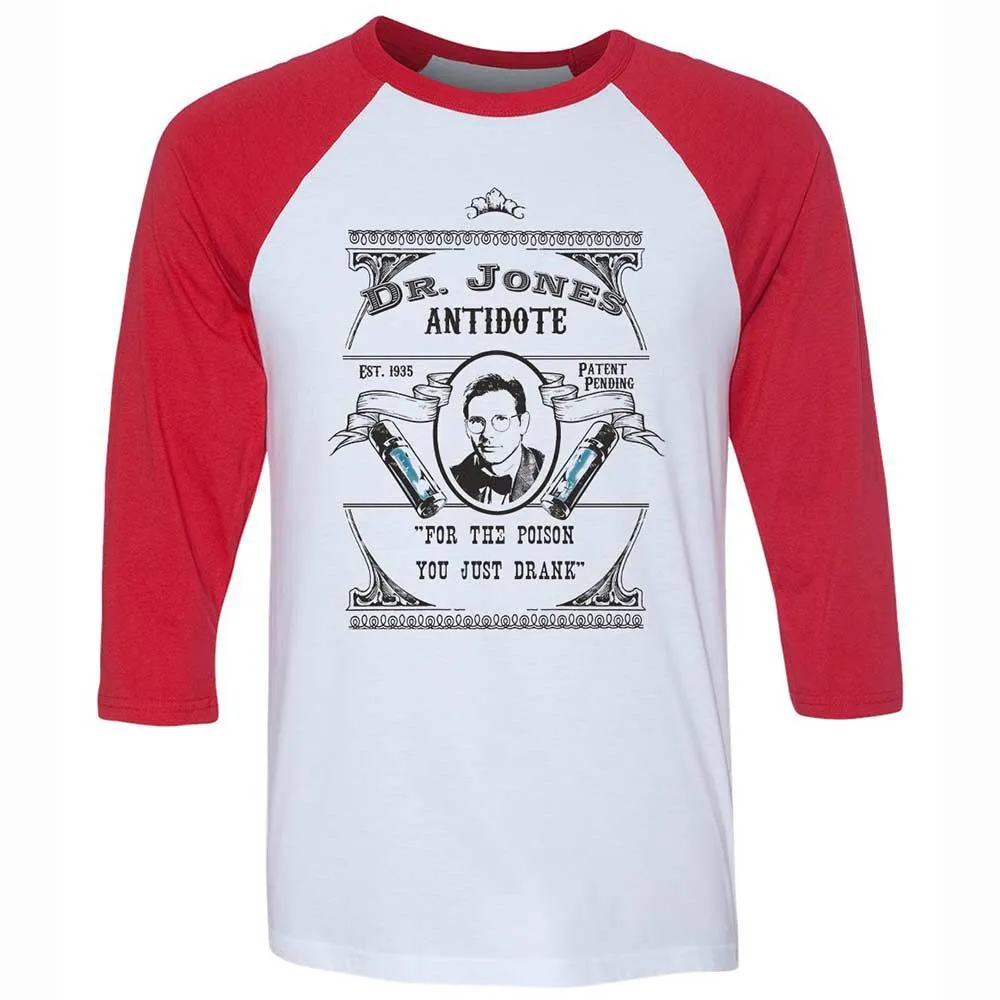 Unisex 3/4 Baseball Tee - 98W2K8HK - White/Red - 9