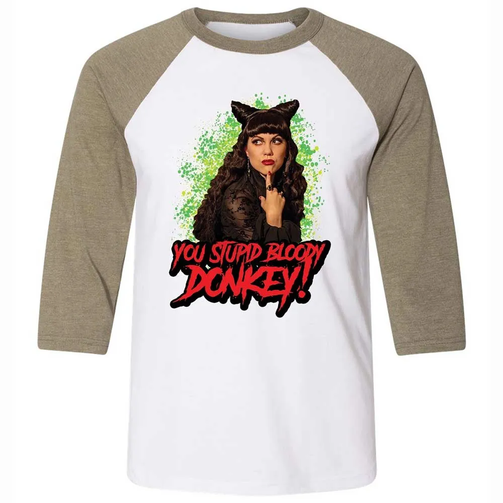 Unisex 3/4 Baseball Tee - LFBCCZUZ - White/Heather Olive - 4