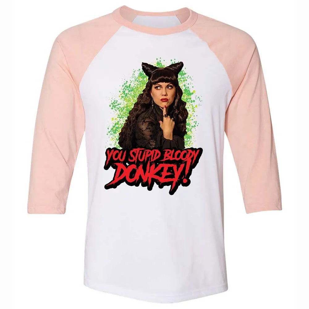 Unisex 3/4 Baseball Tee - LFBCCZUZ - White/Heather Peach - 5