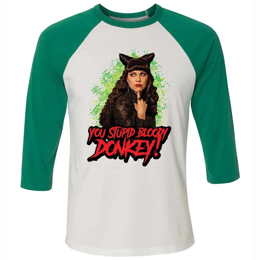 Unisex 3/4 Baseball Tee - LFBCCZUZ - White/Kelly - 6