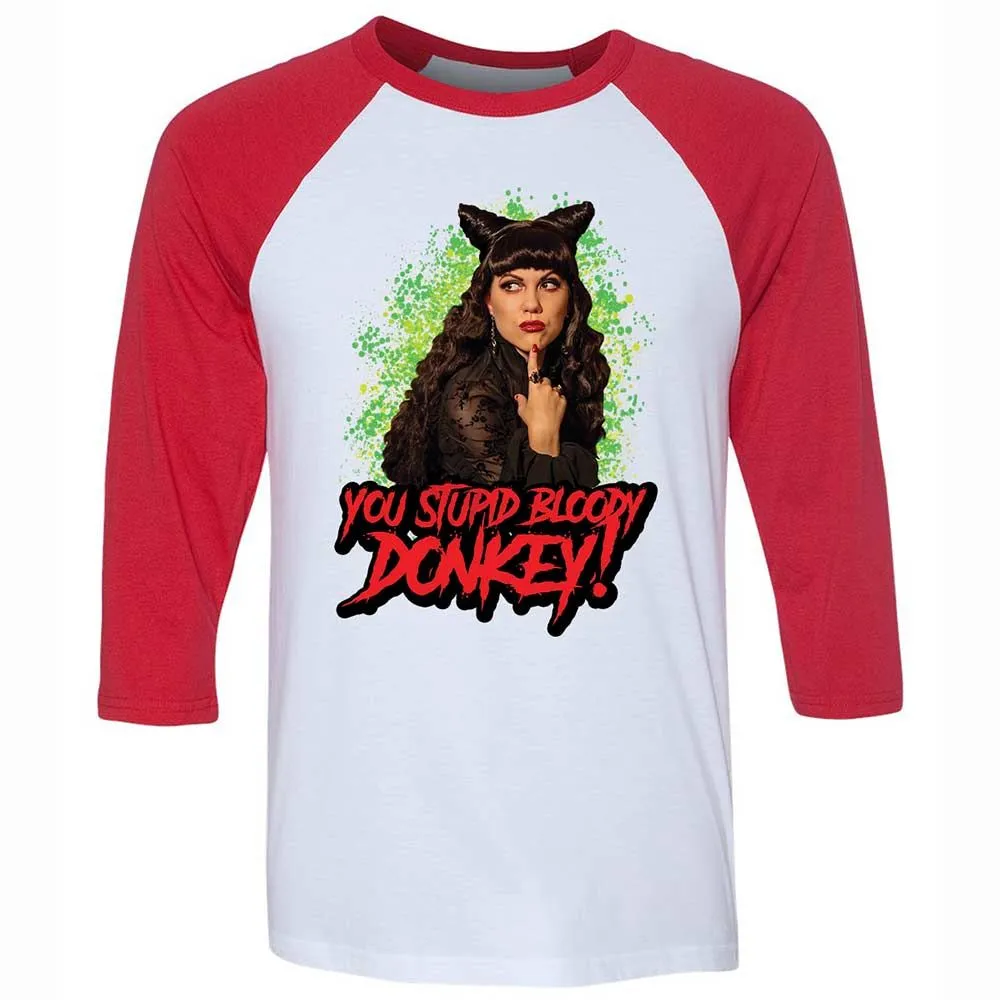 Unisex 3/4 Baseball Tee - LFBCCZUZ - White/Red - 9