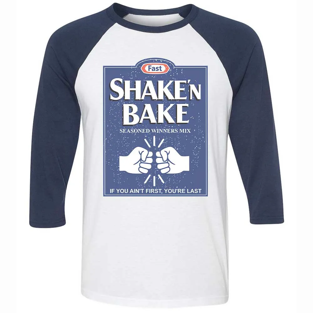 Unisex 3/4 Baseball Tee - AYGZNPYP - White/Navy - 8