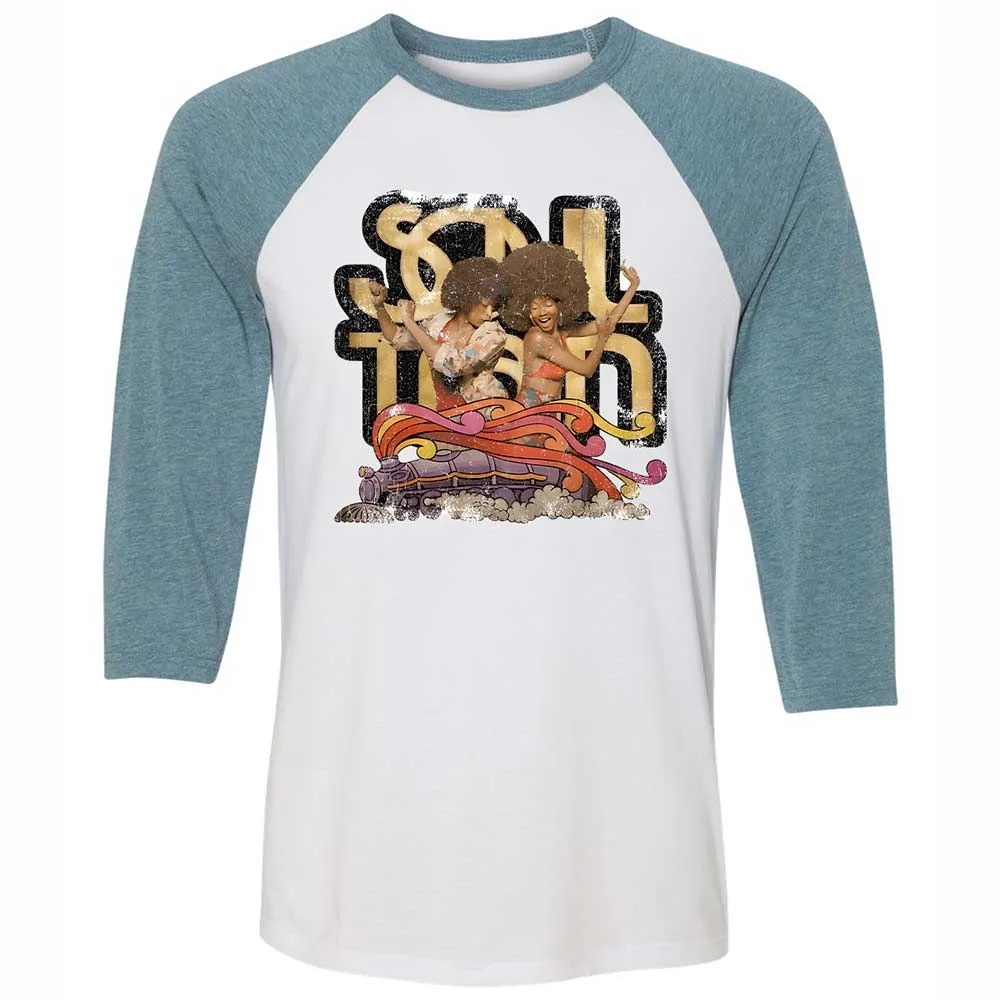 Retro Soul Train Dance Vibes - White/Denim - 3
