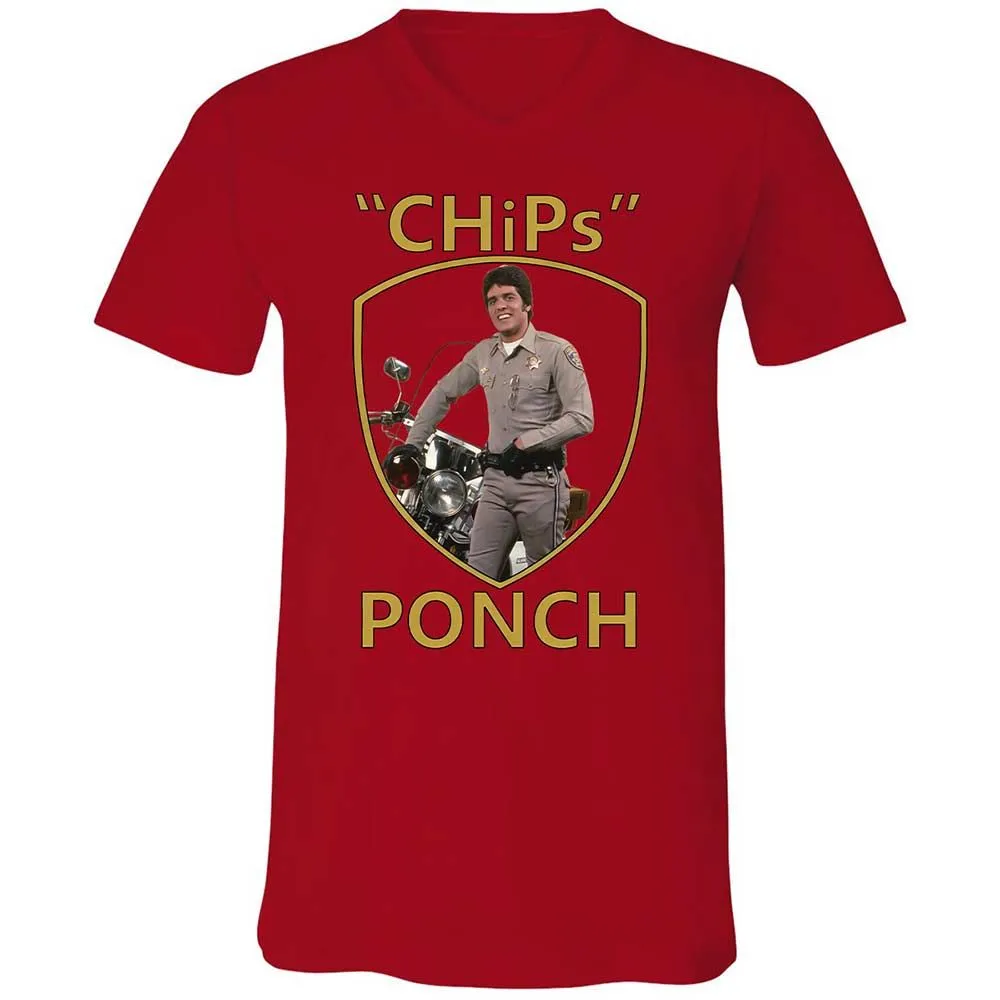 Unisex V-Neck T-Shirt - WMYD9CXL - Red - 5