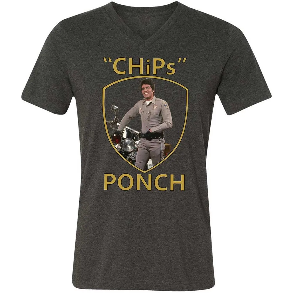 Unisex V-Neck T-Shirt - WMYD9CXL - Dark Grey Heather - 8