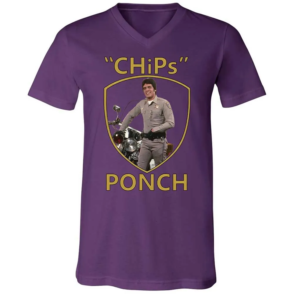 Unisex V-Neck T-Shirt - WMYD9CXL - Team Purple - 10