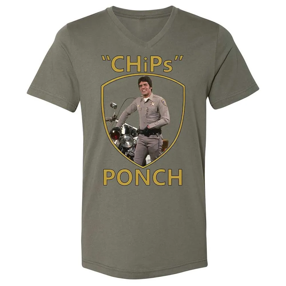 Unisex V-Neck T-Shirt - WMYD9CXL - Military Green - 15