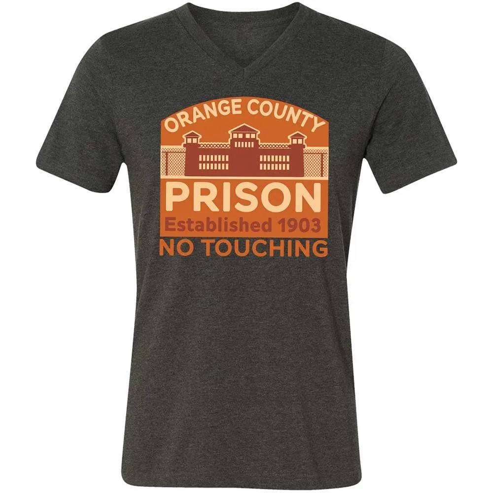 Unisex V-Neck T-Shirt - S99SQHDW - Dark Grey Heather - 8