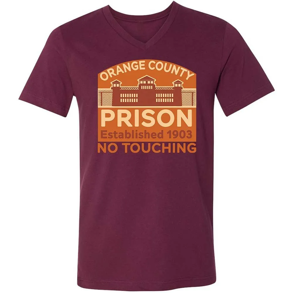 Unisex V-Neck T-Shirt - S99SQHDW - Maroon - 14