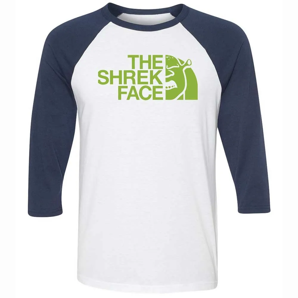 Unisex 3/4 Baseball Tee - ZHD8EP7H - White/Navy - 8