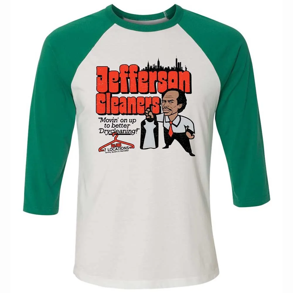 Unisex 3/4 Baseball Tee - 7W57AV6G - White/Kelly - 6