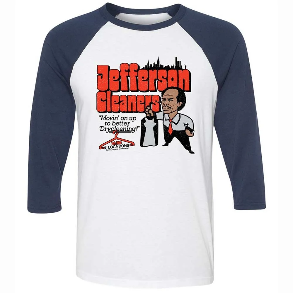 Unisex 3/4 Baseball Tee - 7W57AV6G - White/Navy - 8