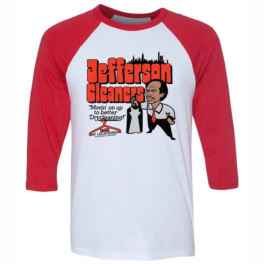 Unisex 3/4 Baseball Tee - 7W57AV6G - White/Red - 9