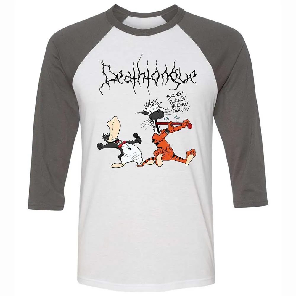 Unisex 3/4 Baseball Tee - 1TZZGJ3P - White/Asphalt - 2