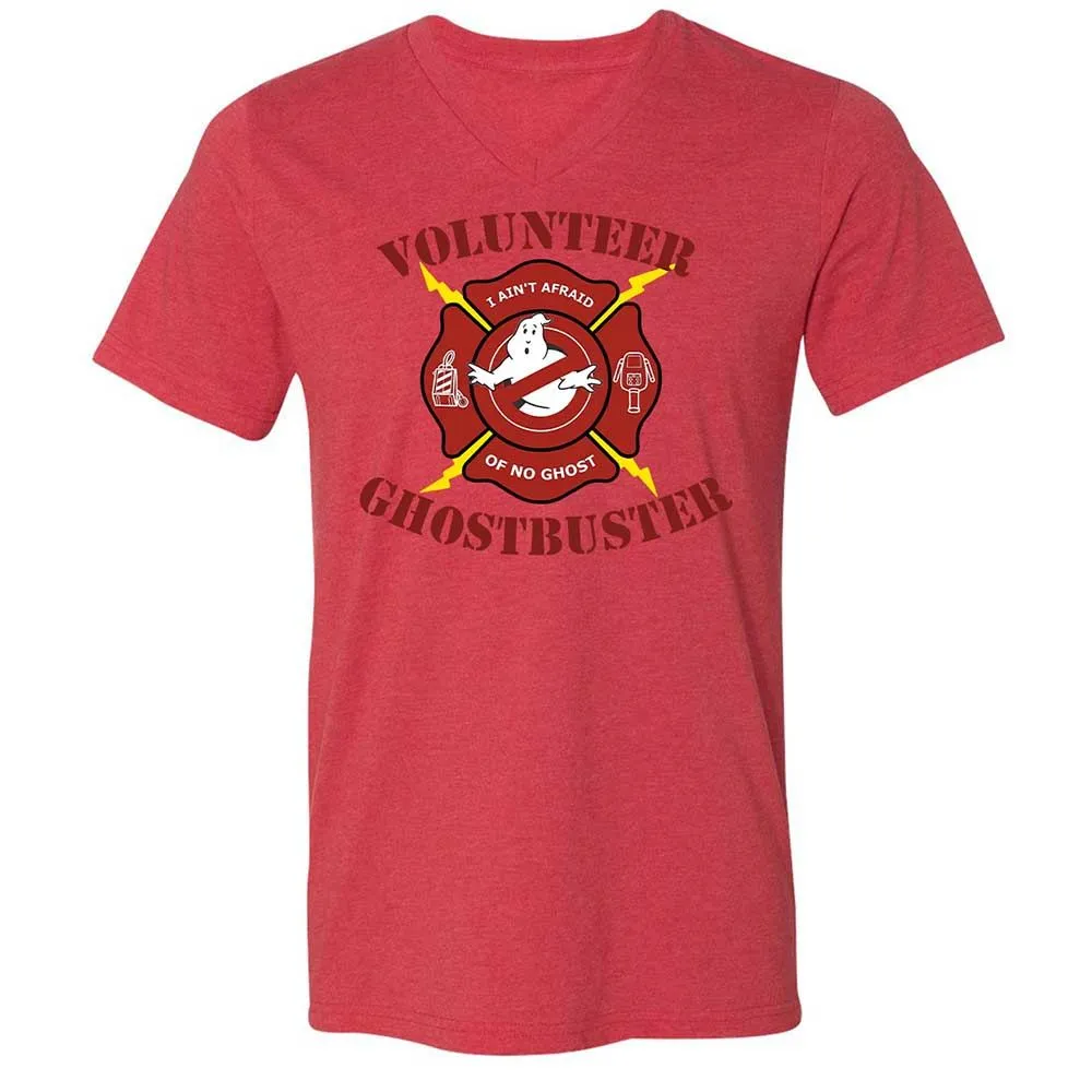 Unisex V-Neck T-Shirt - 4DHMVYJT - Heather Red - 6