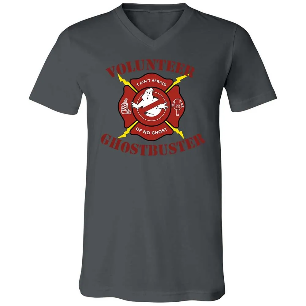 Unisex V-Neck T-Shirt - 4DHMVYJT - Asphalt - 16