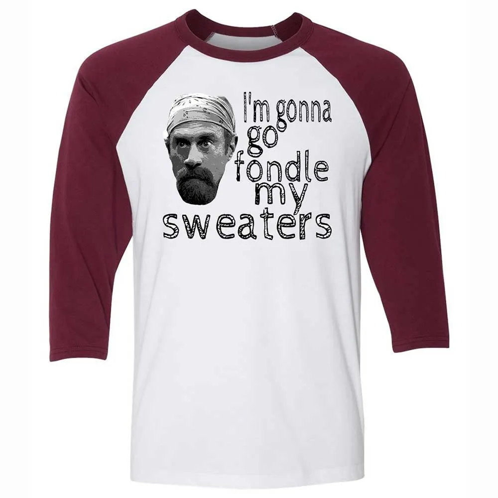 Fondle my sweaters - White/Maroon - 7