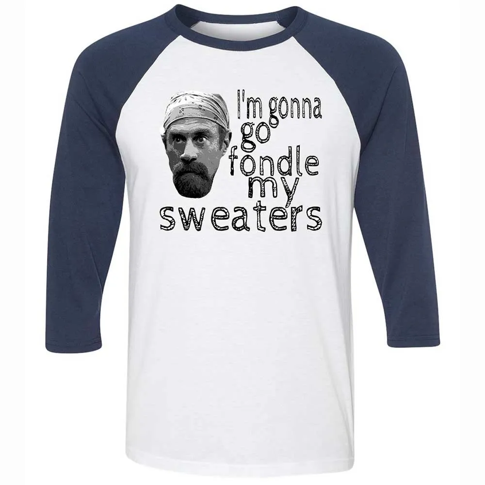 Fondle my sweaters - White/Navy - 8