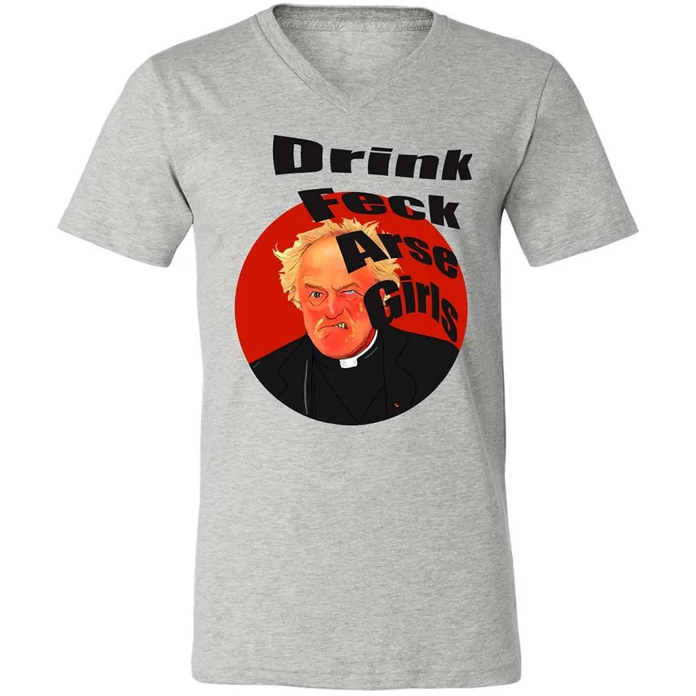 Unisex V-Neck T-Shirt - HTFWXHSP - Athletic Heather - 2