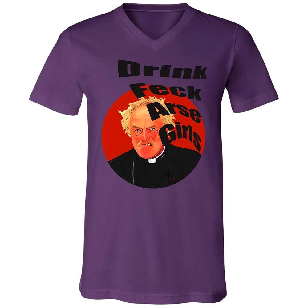 Unisex V-Neck T-Shirt - HTFWXHSP - Team Purple - 10