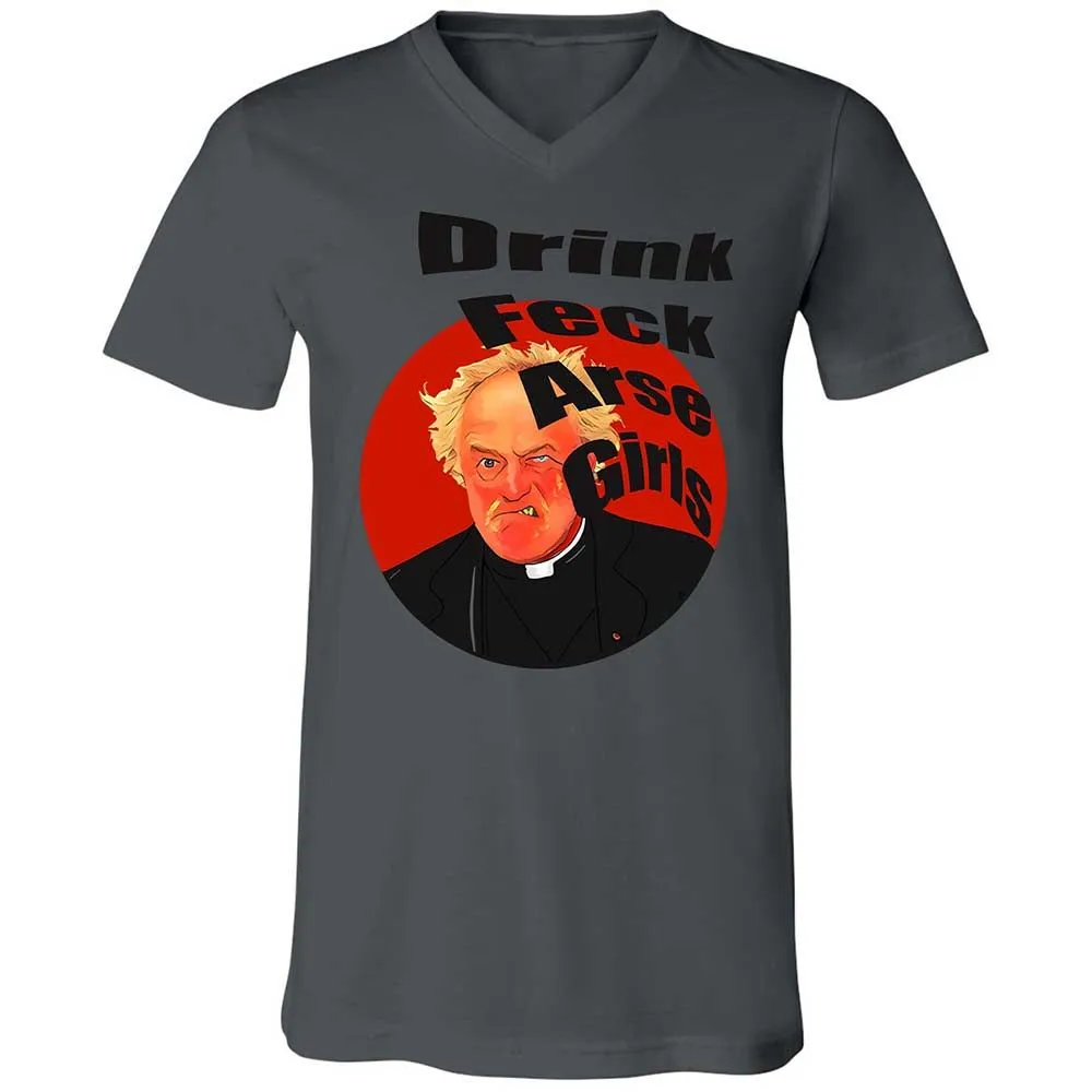 Unisex V-Neck T-Shirt - HTFWXHSP - Asphalt - 16