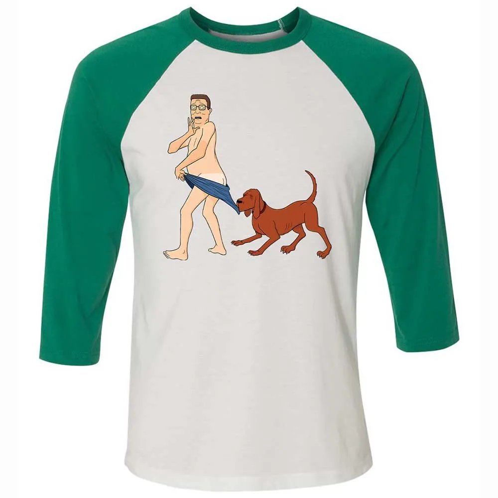 Unisex 3/4 Baseball Tee - DJU3S1E9 - White/Kelly - 6