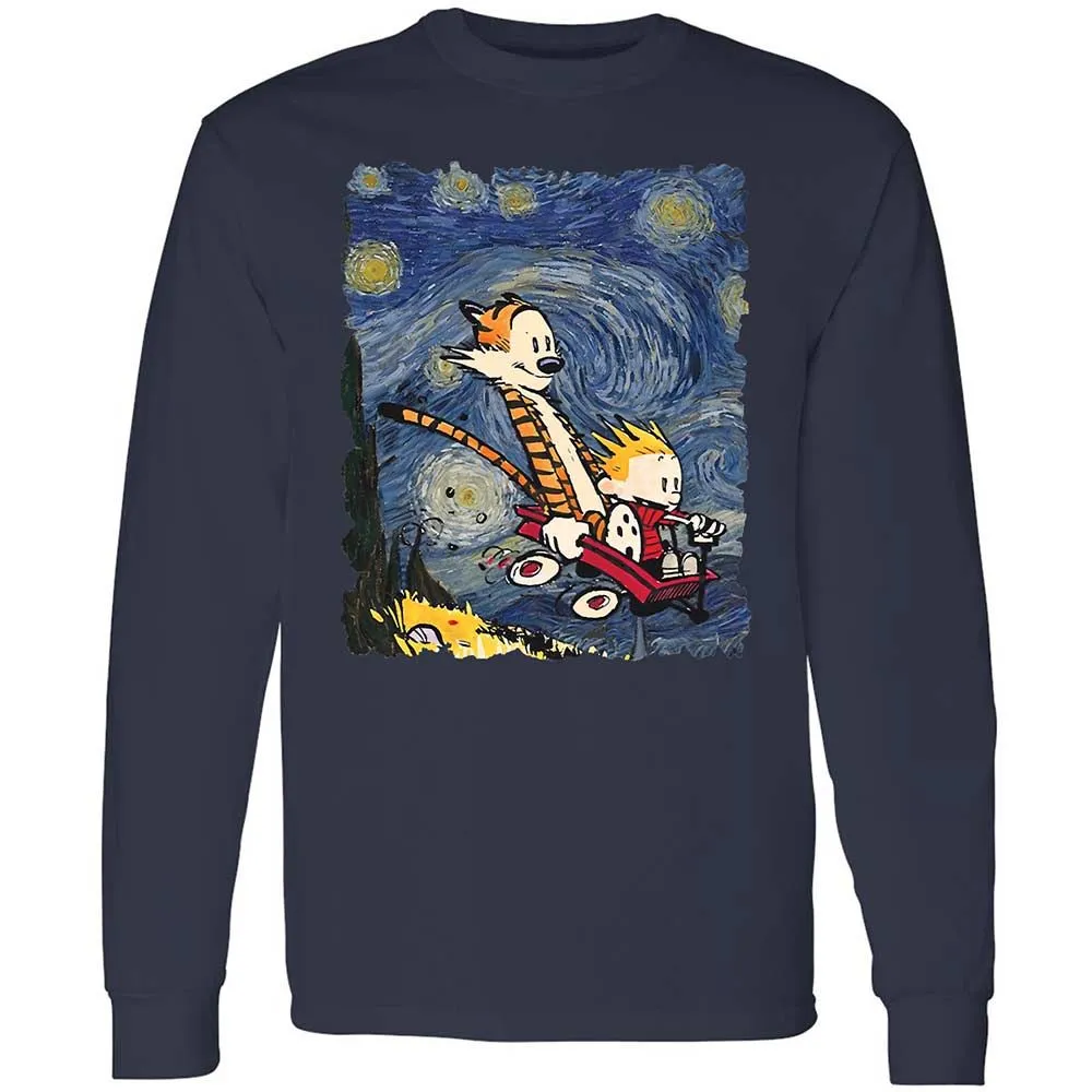 Long Sleeve T-Shirt - TFY5XZCE - Navy - 13