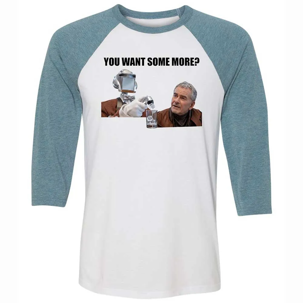 Unisex 3/4 Baseball Tee - SEBZ3B32 - White/Denim - 3