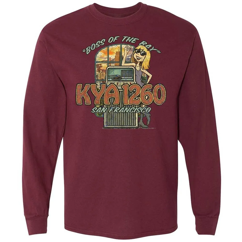 Long Sleeve T-Shirt - RY8JDMW7 - Maroon - 16