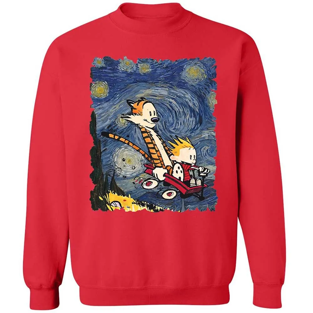 Classic Unisex Sweatshirt - Y93X5CBR - Red - 9