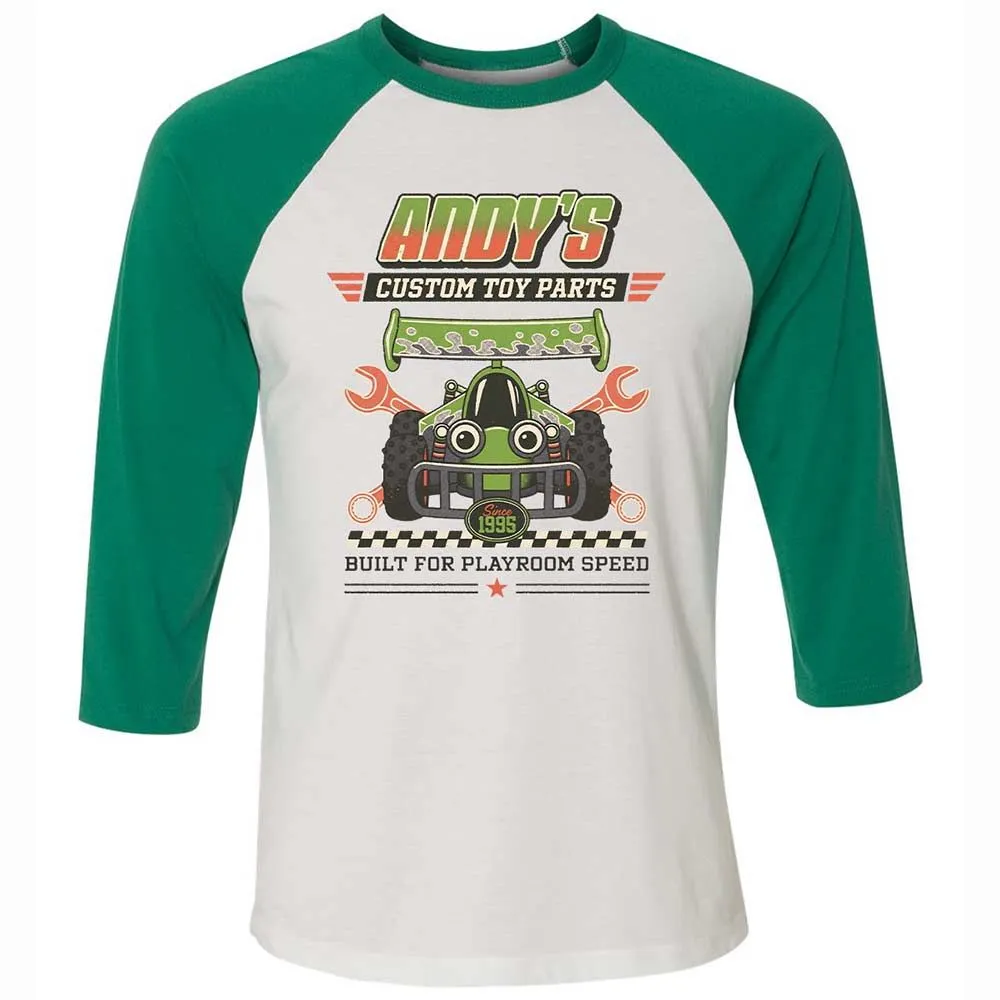Unisex 3/4 Baseball Tee - 1QHB6PCE - White/Kelly - 6