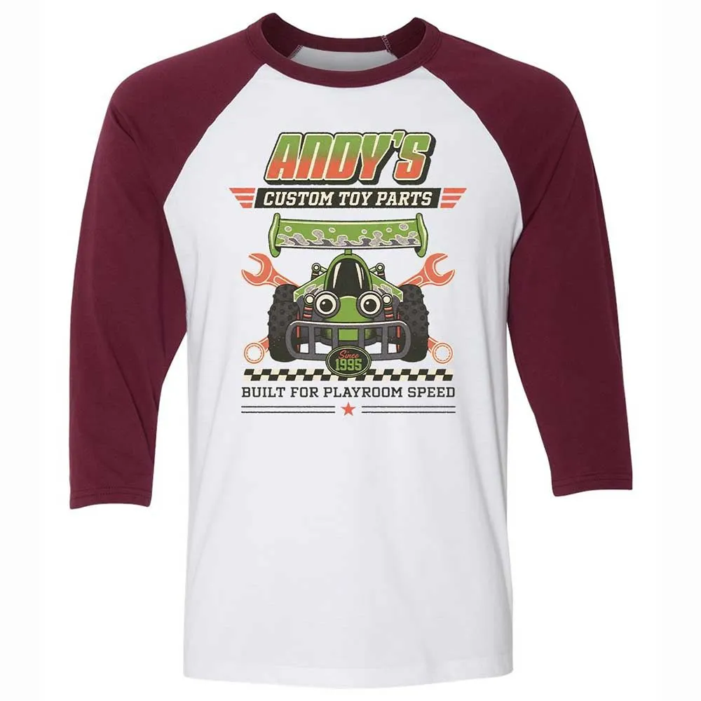 Unisex 3/4 Baseball Tee - 1QHB6PCE - White/Maroon - 7