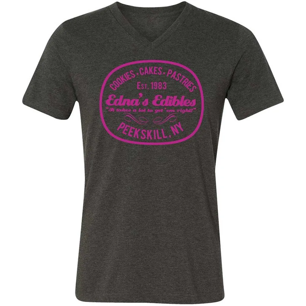 Unisex V-Neck T-Shirt - KAC9GSKU - Dark Grey Heather - 8