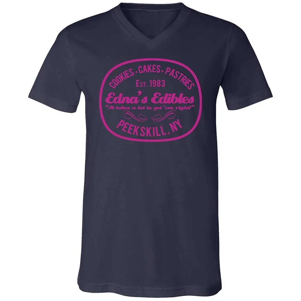 Unisex V-Neck T-Shirt - KAC9GSKU - Navy - 12