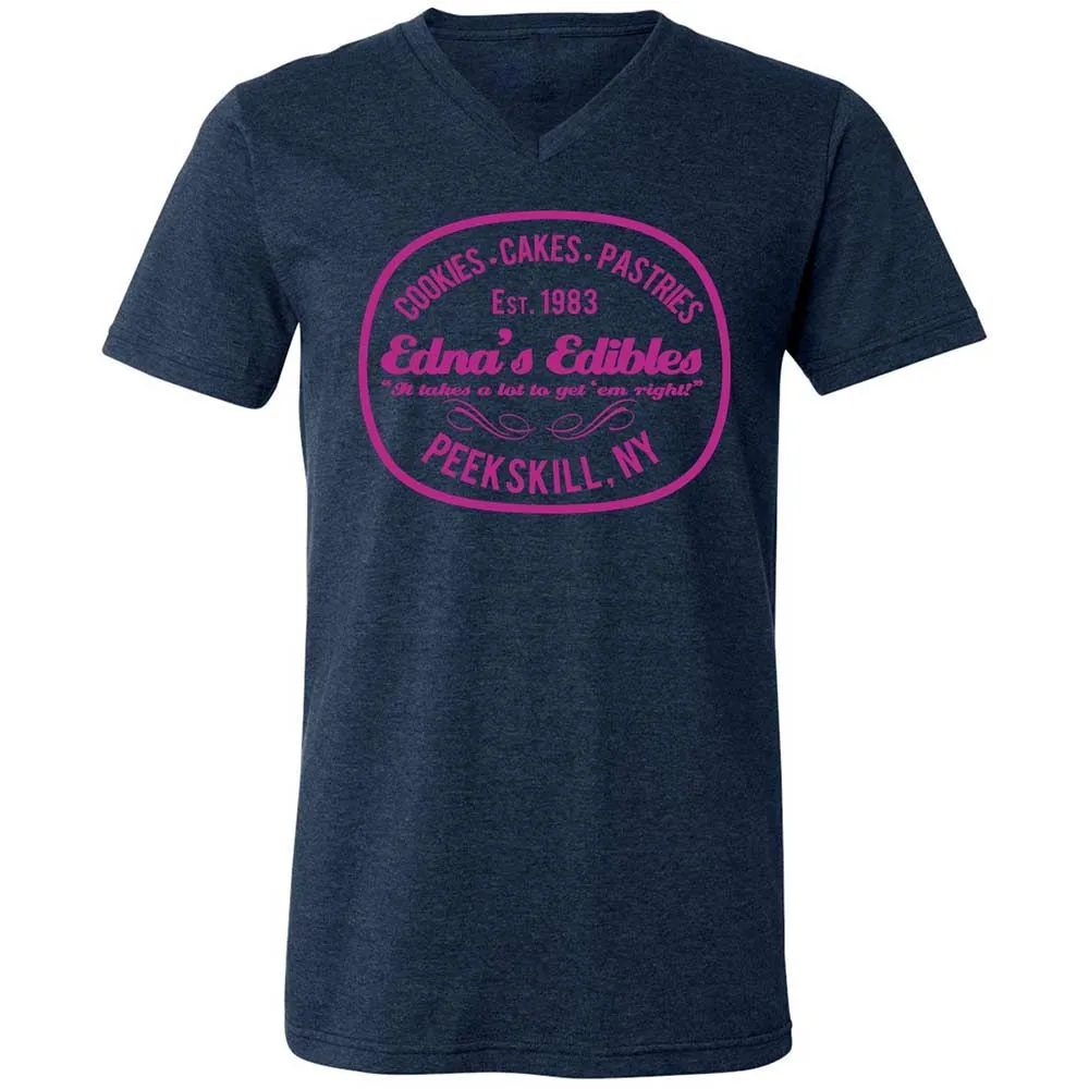 Unisex V-Neck T-Shirt - KAC9GSKU - Heather Navy - 13