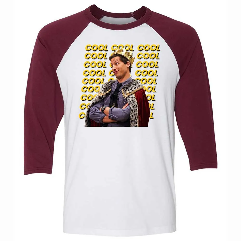 Unisex 3/4 Baseball Tee - YAECHPWD - White/Maroon - 7