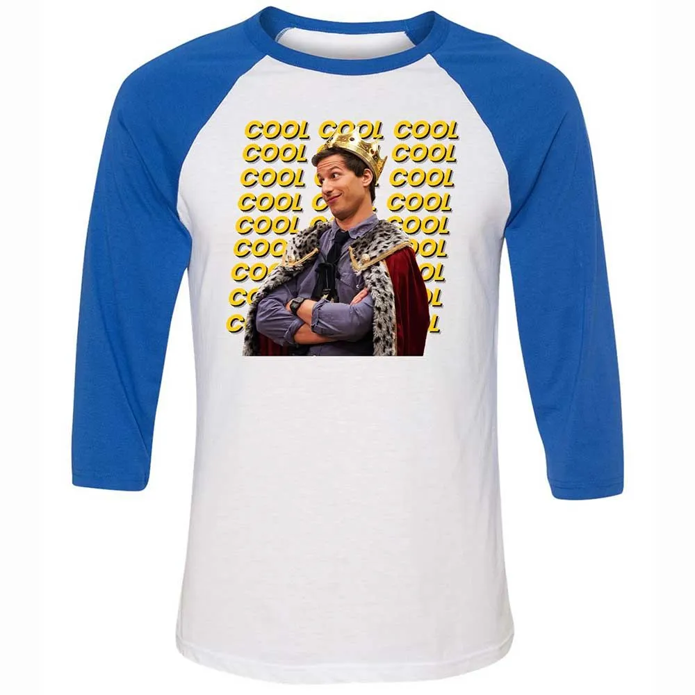 Unisex 3/4 Baseball Tee - YAECHPWD - White/True Royal - 10