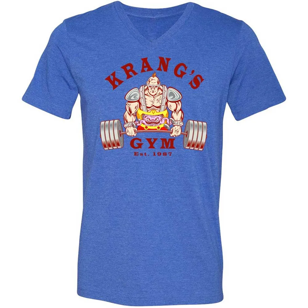Unisex V-Neck T-Shirt - AM3SA4AU - Heather True Royal - 4