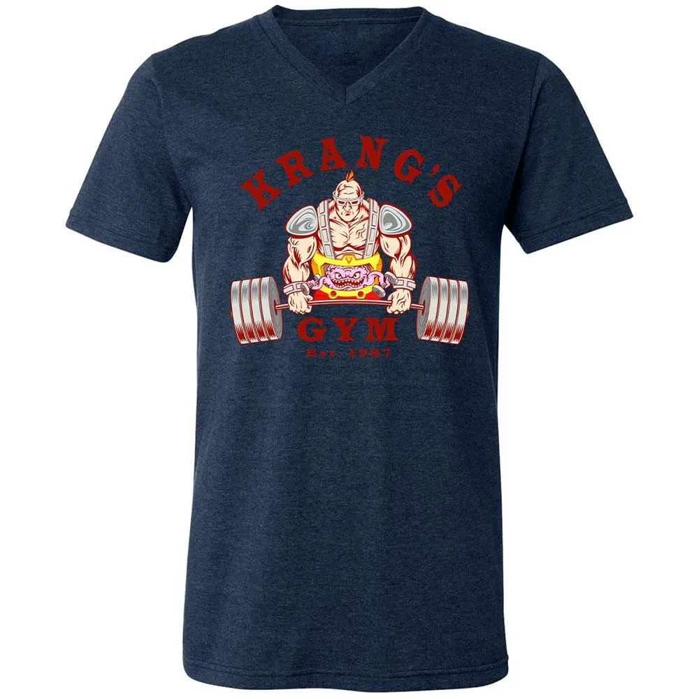 Unisex V-Neck T-Shirt - AM3SA4AU - Heather Navy - 13