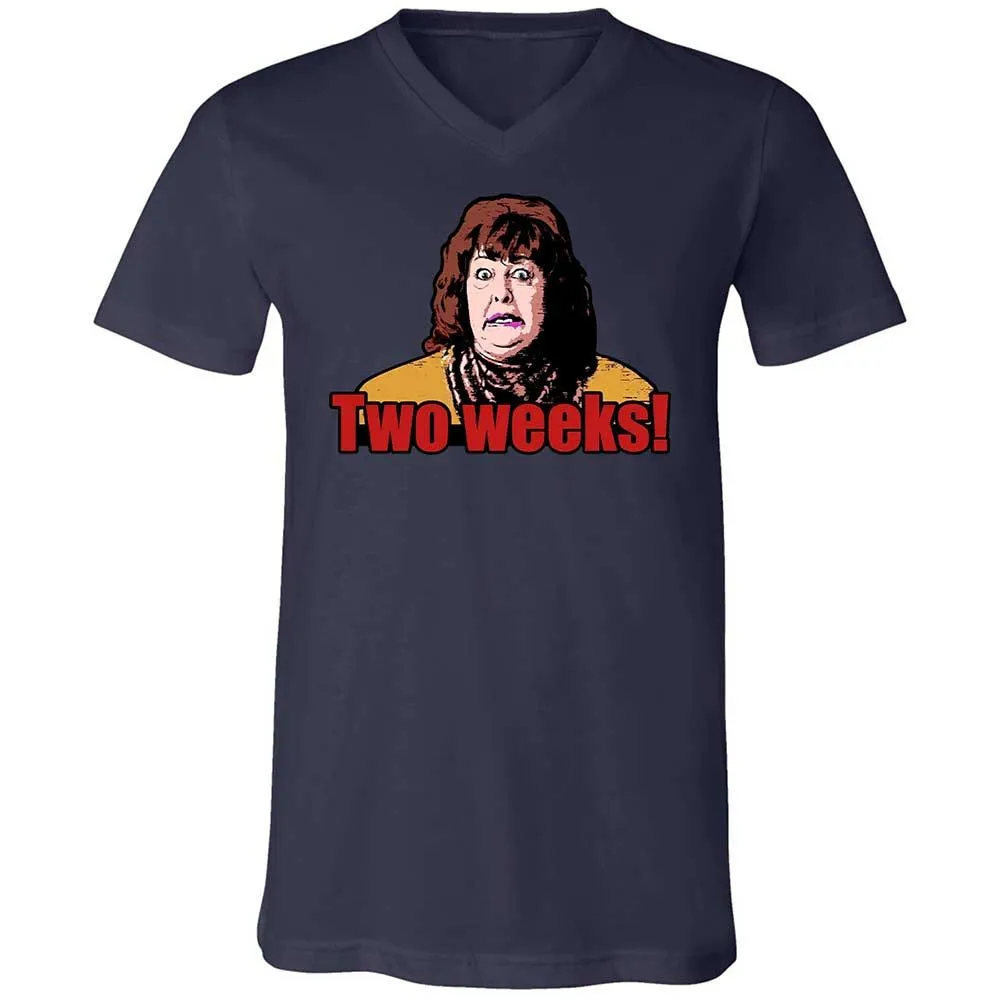 Unisex V-Neck T-Shirt - H9M9T2TE - Navy - 12