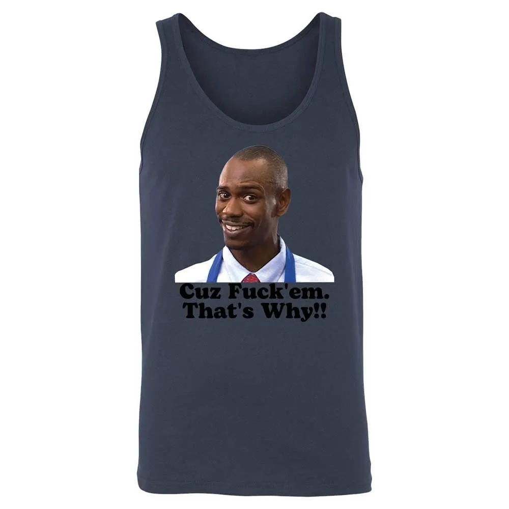 Unisex Jersey Tank - BJUU7P59 - Navy - 8