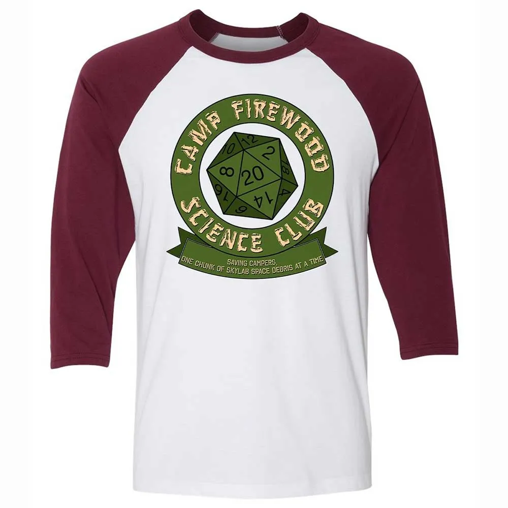 Camp Firewood Science Club - White/Maroon - 7